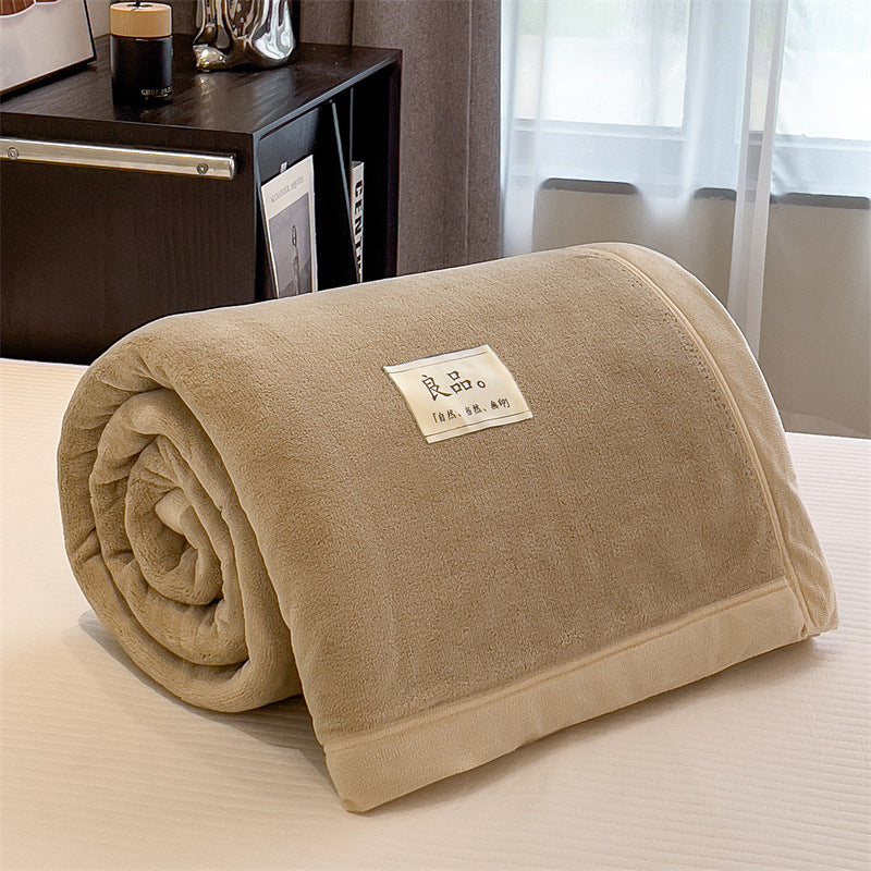 Thick Warm Single Coral Fleece Blanket Office Nap