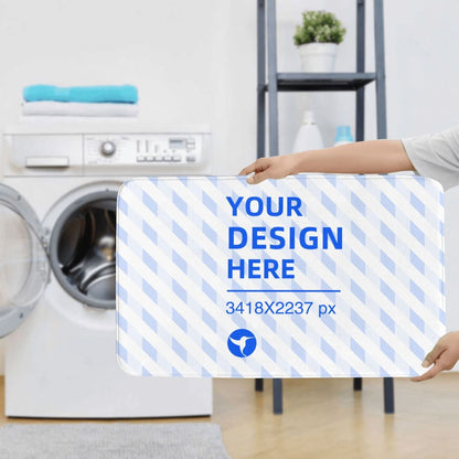 31.5x20in Flannel Non-slip Floor Mats Three-piece Set