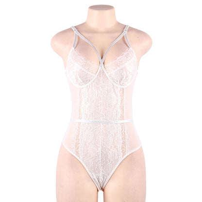 Sexy Lace Suspenders For Plus Size Onesies