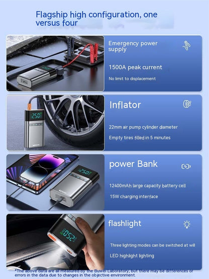 Automobile Emergency Start Power Source All-in-one Machine With Electric Treasure