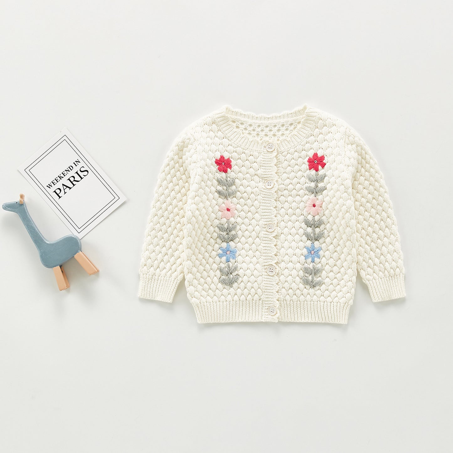 Hand-embroidered Jacket Top All-match Cardigan