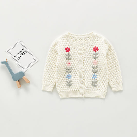 Hand-embroidered Jacket Top All-match Cardigan