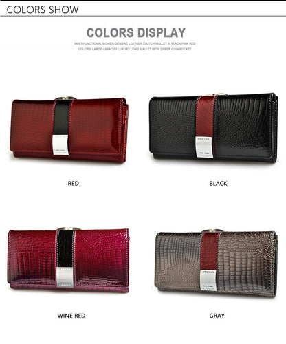 Women's leather wallet coin purse