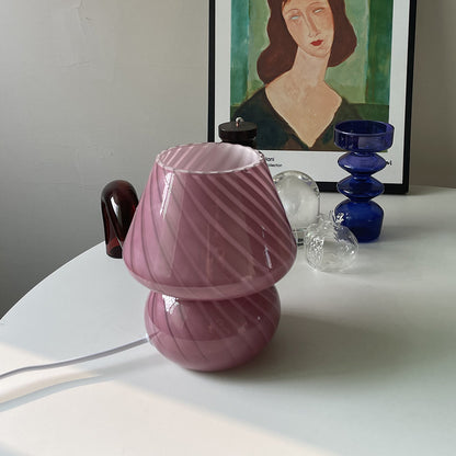 Bedside Lamp Nordic Style Glass Table Lamp Retro Bedroom Lamp