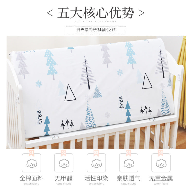 Baby's bed cotton bed sheet baby's mother and baby's products ins children's cartoon bed cover
