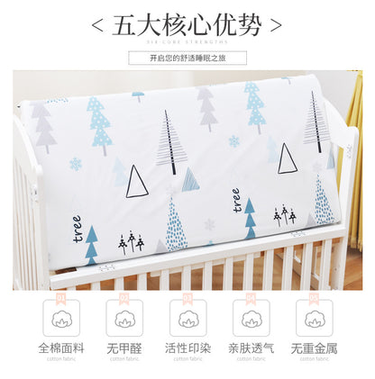 Baby's bed cotton bed sheet baby's mother and baby's products ins children's cartoon bed cover