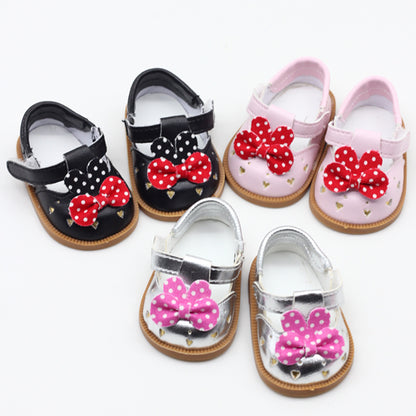 18 Inch Doll Toy Girl Shoes Cute Leather Shoes