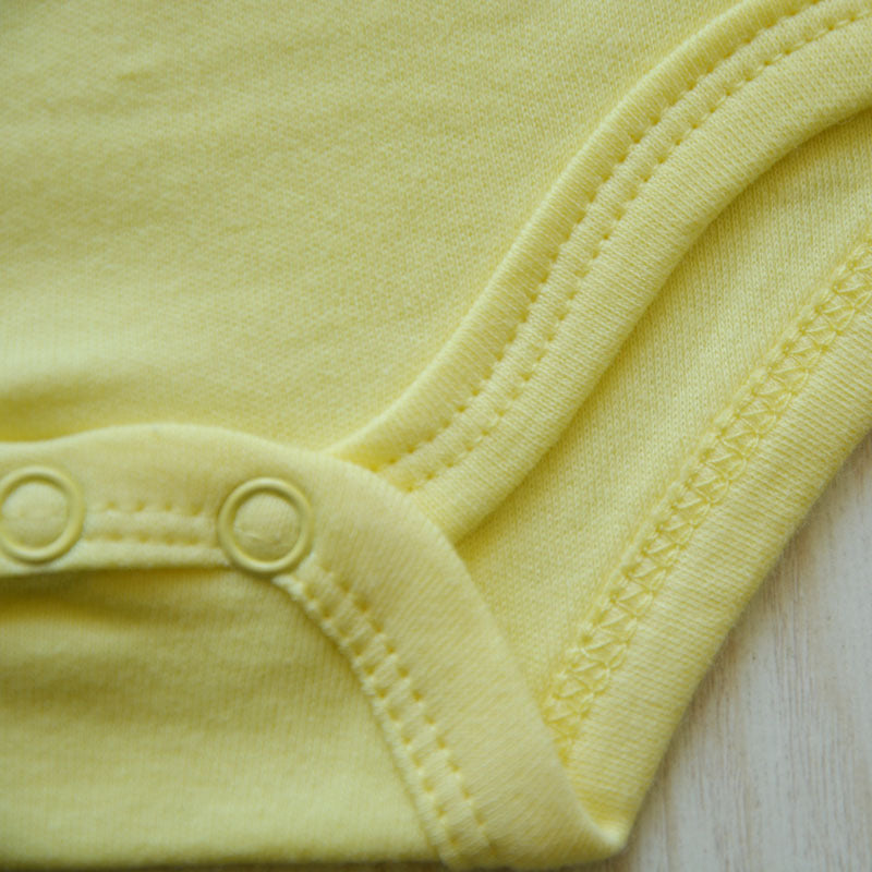 Newborn Solid Color Cotton One-piece Romper Crawl