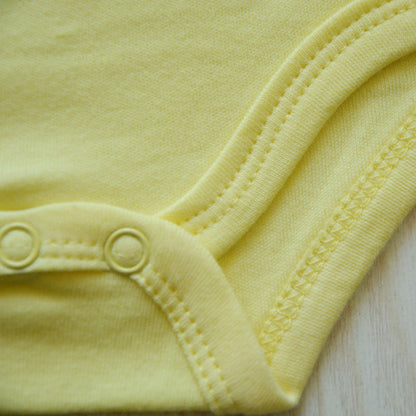 Newborn Solid Color Cotton One-piece Romper Crawl