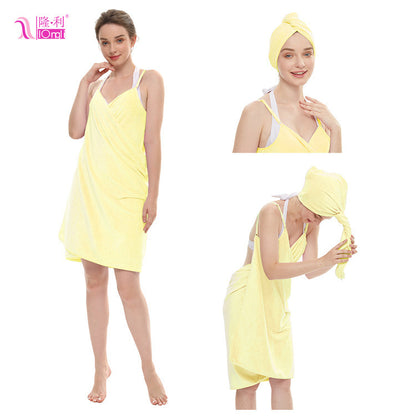 Bath Towel Sling Bath Skirt Coral Fleece Suit