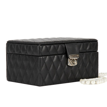 Large-capacity Leather European-style Jewelry Storage Box