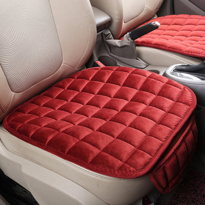 Winter car without backrest plush cushion