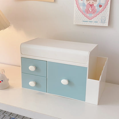 Creative Cute Desktop Storage Box Plastic Drawer Type