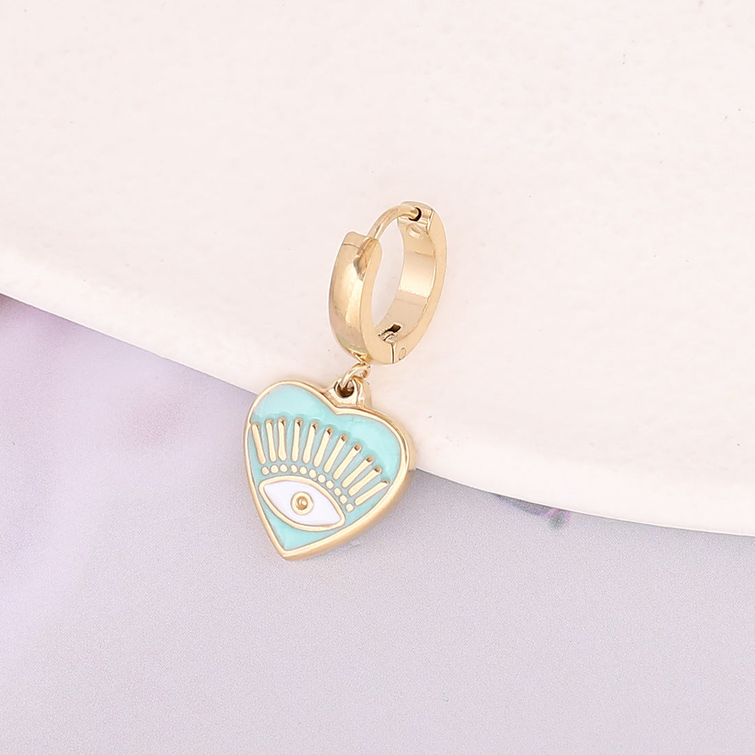 Fashion Personalized Dripping New Female With Hearts Eye Earrings