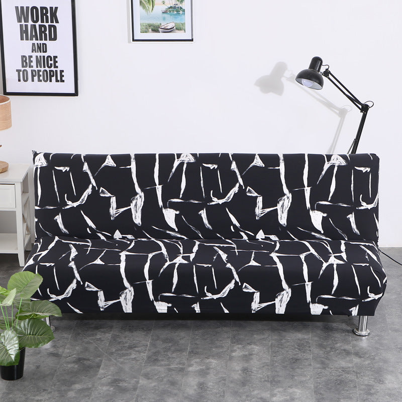 Fully surrounded one-piece sofa cover