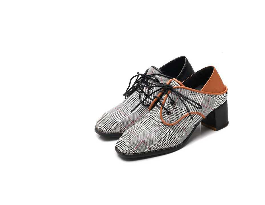 Spring new single shoes women wear lazy shoes with thick with laced cloth British wind wild women shoes - FLIPSTYLEZLLC