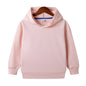 Customized Pure Cotton Hooded Blank Sweater For Middle And Small Children