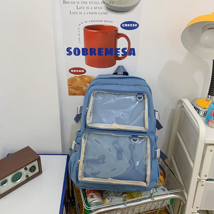 Large Capacity Transparent Shoulder Pain Bag For Girls