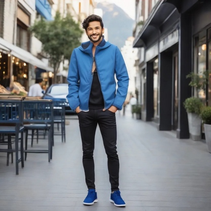 RED SEASONAL MEN'S Long sleeve stand collar URBAN STYLE  jacket