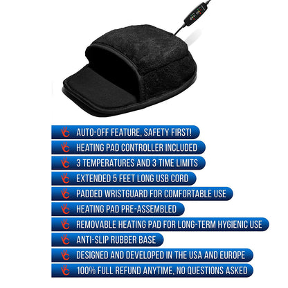 Adjustable Temperature USB Heating Cold Protection In Winter Office Heated Mouse Pad