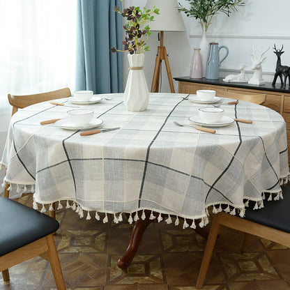 Home Dining Room Large Round Table Cloth