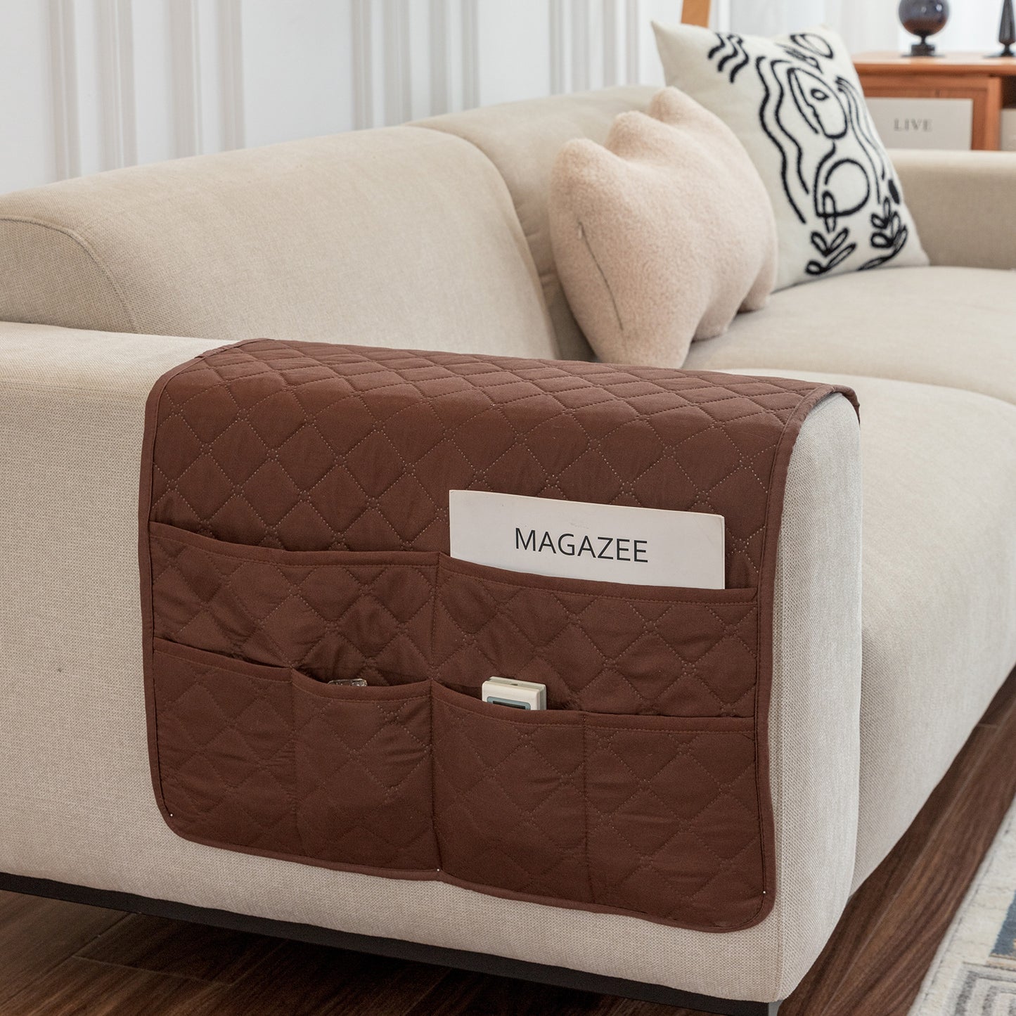 With Storage Pocket Sofa Hand Towel Magazine Management Bag