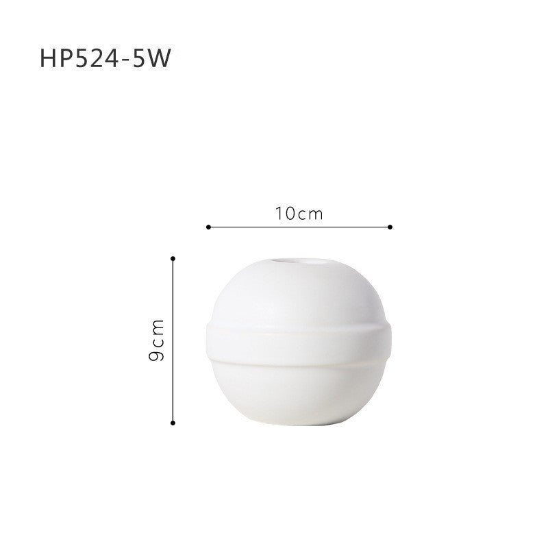 Morandi Color Nordic Style Creative Ceramic Dry Flower Vase Living Room Flower