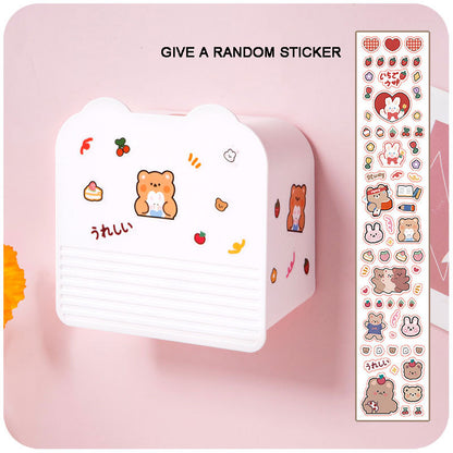 Wall-mounted Sanitary Napkin Storage Box For Girls