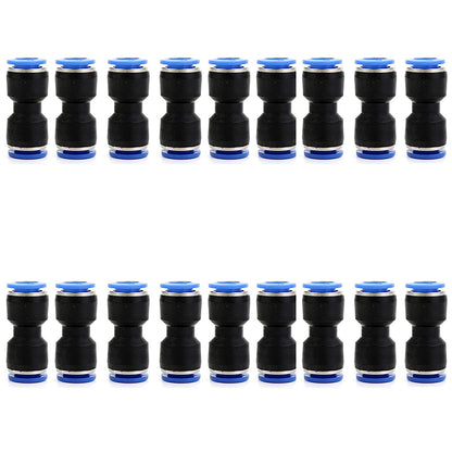 Jinqi Pneumatic Plastic Connector Straight Through Butt PU-56810121416mm Quick Insertion Trachea Connector