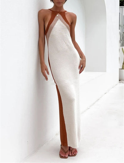 Long Knit Skirt Panel Bikini Plus Size Beach