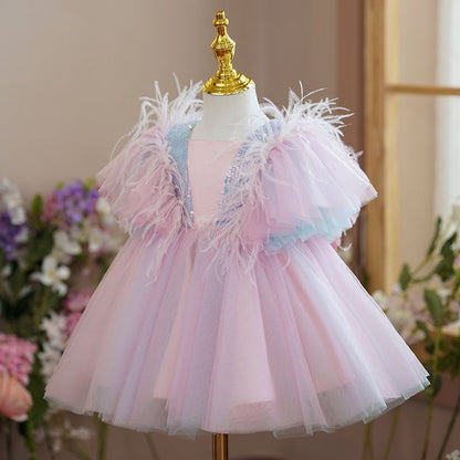 Girls Fashion Temperament Umbrella Princess Dress