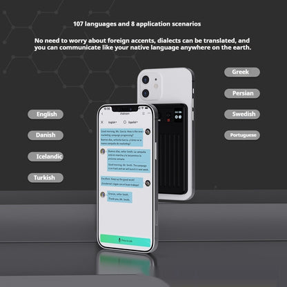 Intelligent AI107 National Language Barrier-free Communication AI Recorder
