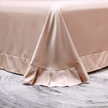 Ice Silk Four-piece Embroidered European Style Lace Edge Washable Air-conditioning Quilt