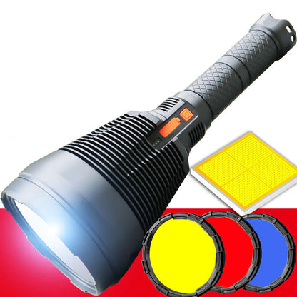 Home USB Rechargeable Flashlight Long-range Searchlight