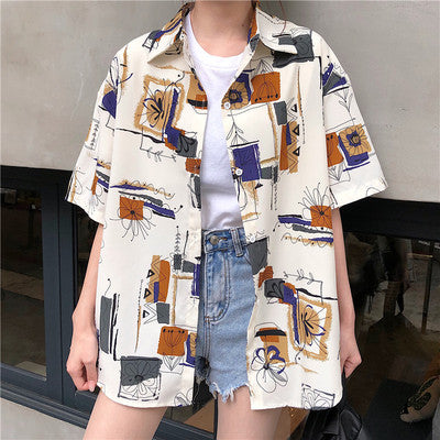 Hong Kong Fenghua shirt women''s short sleeve retro polo shirt