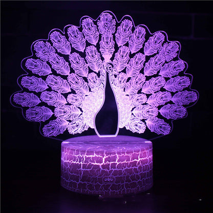 Three-dimensional Light LED Touch Table Lamp Gift Night Light