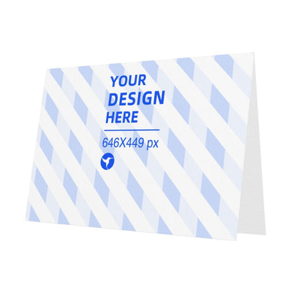 Horizontal Thick And Tough Pearl Paper Holiday Card