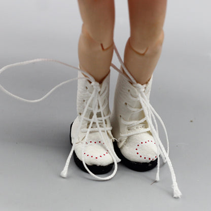 BJD Doll Boots Strap Printing Heart-shaped Doll Dress-up 41 Shoes