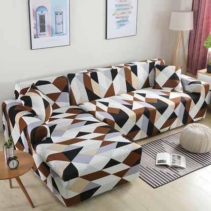 Geometric Stretch Sofa Cover All-inclusive Fabric Lazy Combination Living Room Cushion
