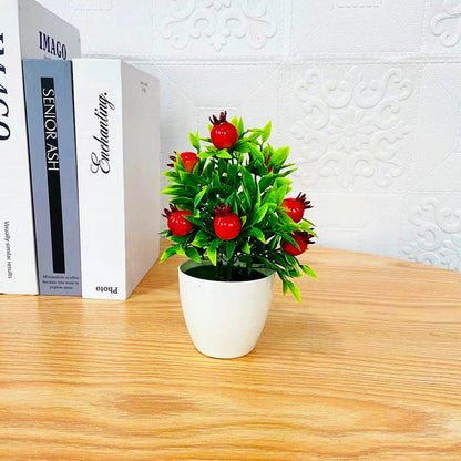Fashionable Artificial Flower Foam Fruit Potted Plant