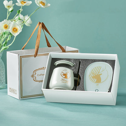 Gift Box 55 Degrees Constant Warmth Warm Cup Reheatable Coaster