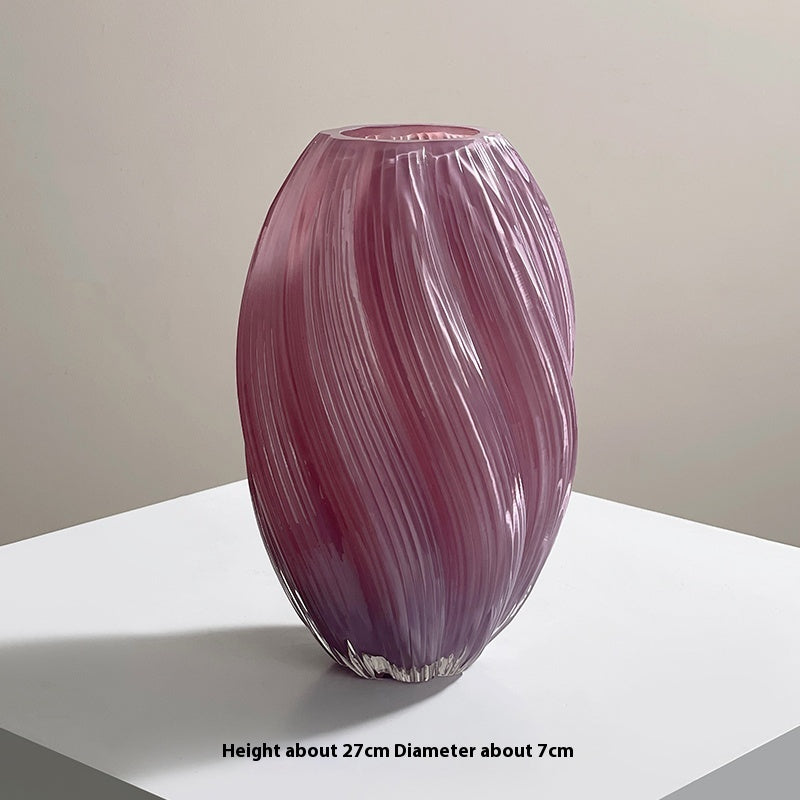 Creative Cream Glass Vase Living Room Decoration