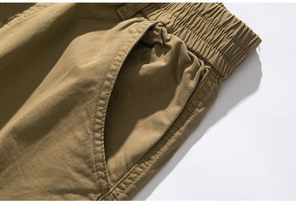 Plus Size Men's Casual Trousers With Loose Fit