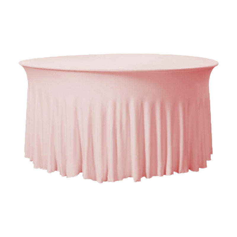 Stretch Table Cover Round Skirt Tablecloth