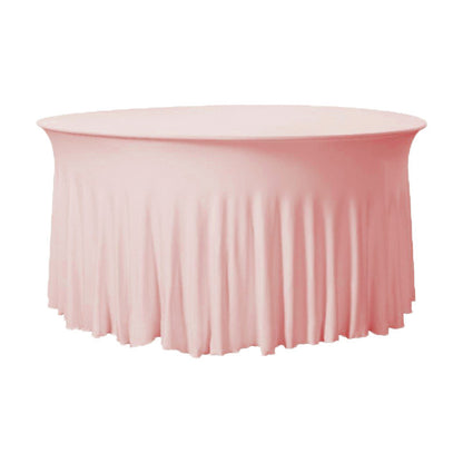 Stretch Table Cover Round Skirt Tablecloth
