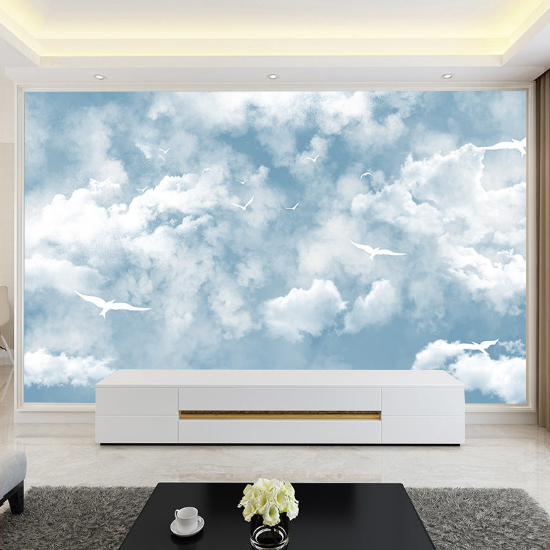 Printed Waterproof Wallpaper For TV Backdrop Wall Mural