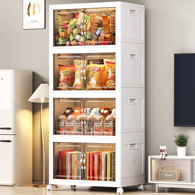 Storage Box Household Installation-free Storage Cabinet Foldable Plastic Locker