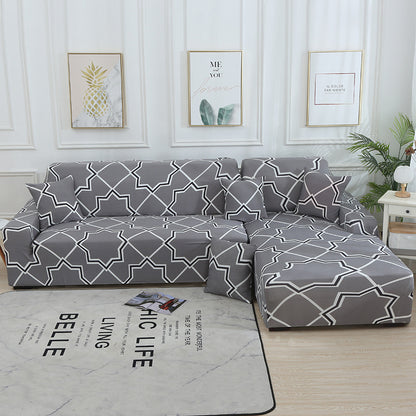 Geometric Stretch Sofa Cover All-inclusive Fabric Lazy Combination Living Room Cushion