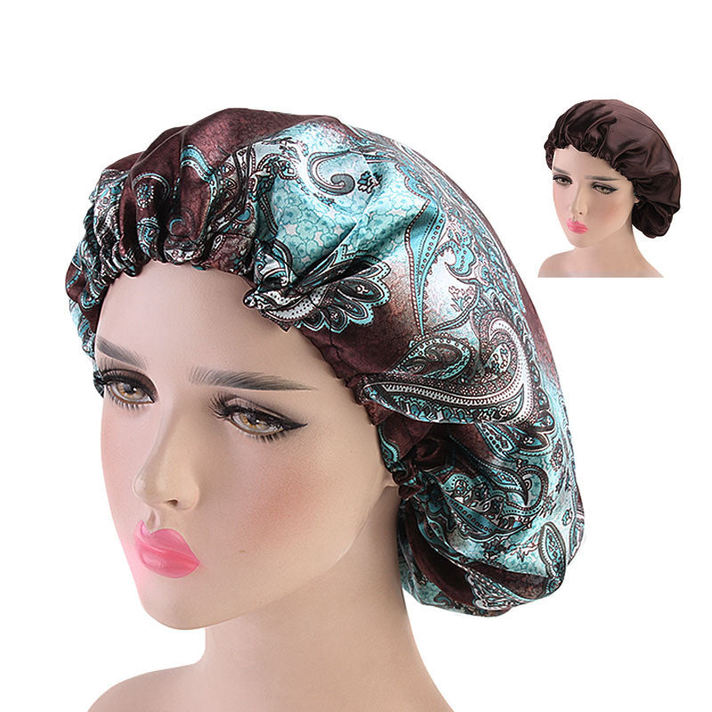 Extra Large Double Satin Lace Night Hat