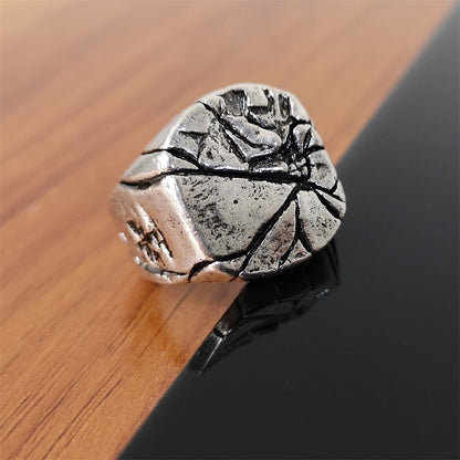 Vintage Jewelry Ring Alloy Cracked Hand Jewelry - FLIPSTYLEZLLC